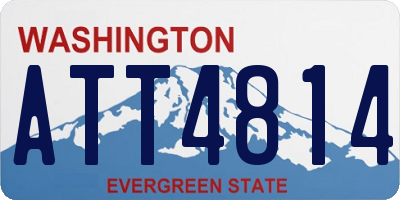 WA license plate ATT4814