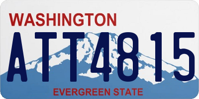 WA license plate ATT4815