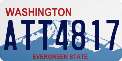 WA license plate ATT4817