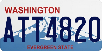 WA license plate ATT4820