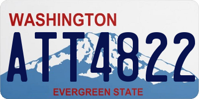 WA license plate ATT4822
