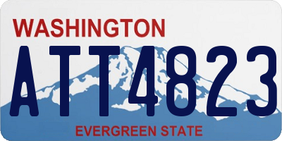 WA license plate ATT4823