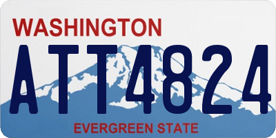 WA license plate ATT4824