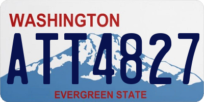 WA license plate ATT4827