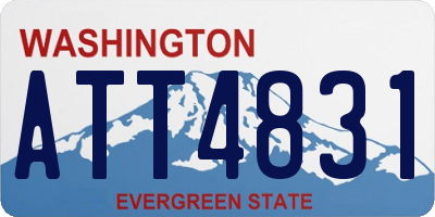WA license plate ATT4831