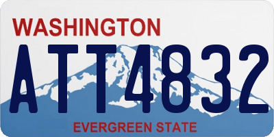 WA license plate ATT4832