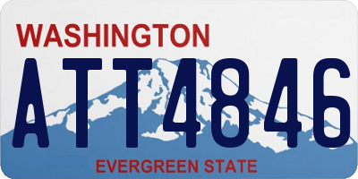 WA license plate ATT4846