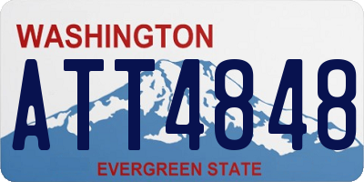 WA license plate ATT4848