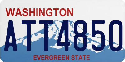 WA license plate ATT4850