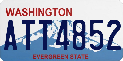 WA license plate ATT4852