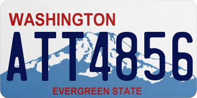WA license plate ATT4856