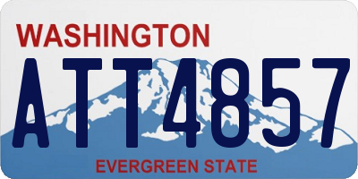 WA license plate ATT4857