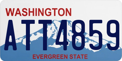 WA license plate ATT4859