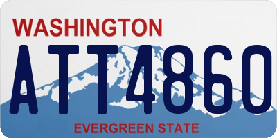 WA license plate ATT4860