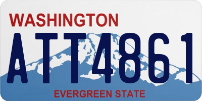 WA license plate ATT4861