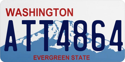 WA license plate ATT4864