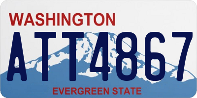 WA license plate ATT4867