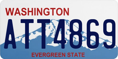 WA license plate ATT4869