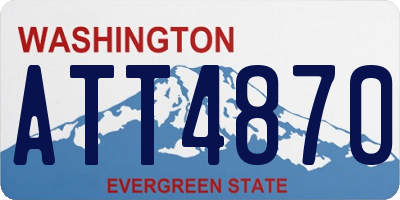 WA license plate ATT4870
