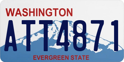 WA license plate ATT4871