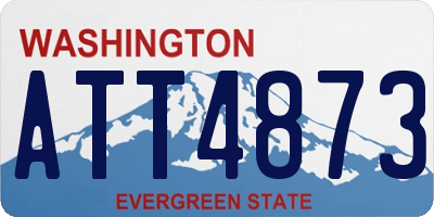 WA license plate ATT4873