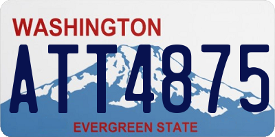 WA license plate ATT4875