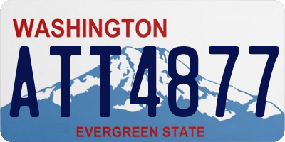 WA license plate ATT4877