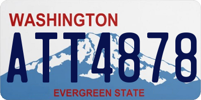 WA license plate ATT4878
