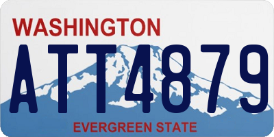 WA license plate ATT4879