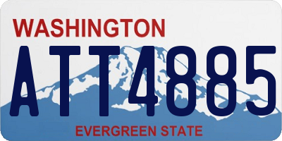 WA license plate ATT4885