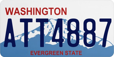 WA license plate ATT4887
