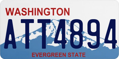 WA license plate ATT4894