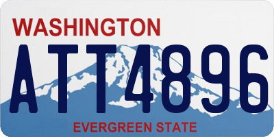 WA license plate ATT4896
