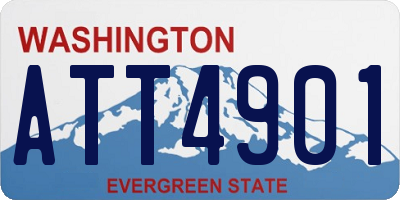 WA license plate ATT4901