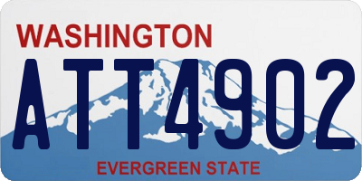 WA license plate ATT4902