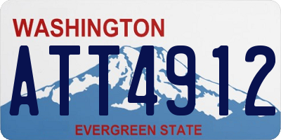 WA license plate ATT4912