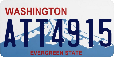 WA license plate ATT4915