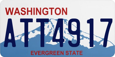 WA license plate ATT4917