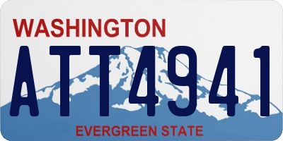 WA license plate ATT4941