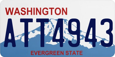 WA license plate ATT4943