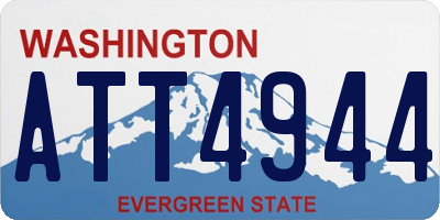 WA license plate ATT4944