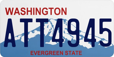 WA license plate ATT4945