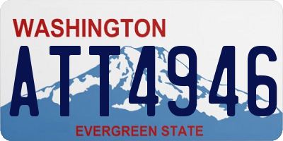 WA license plate ATT4946