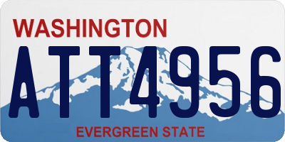 WA license plate ATT4956