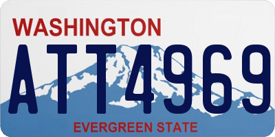 WA license plate ATT4969