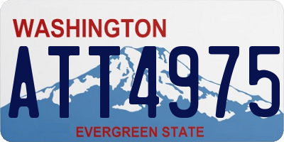 WA license plate ATT4975