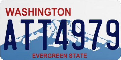 WA license plate ATT4979