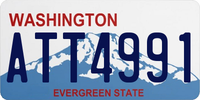 WA license plate ATT4991