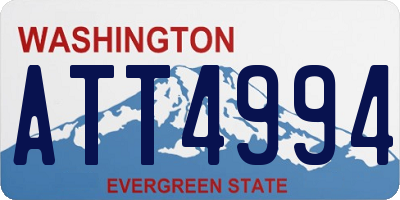 WA license plate ATT4994