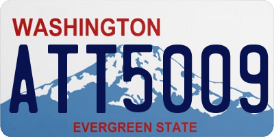 WA license plate ATT5009